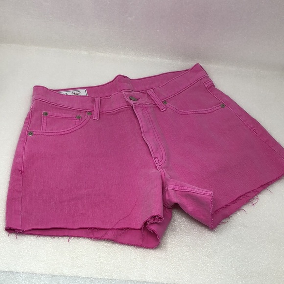 GAP Low Stride Short High Waist Denim Pink Jean Size 28/6R - Picture 14 of 14